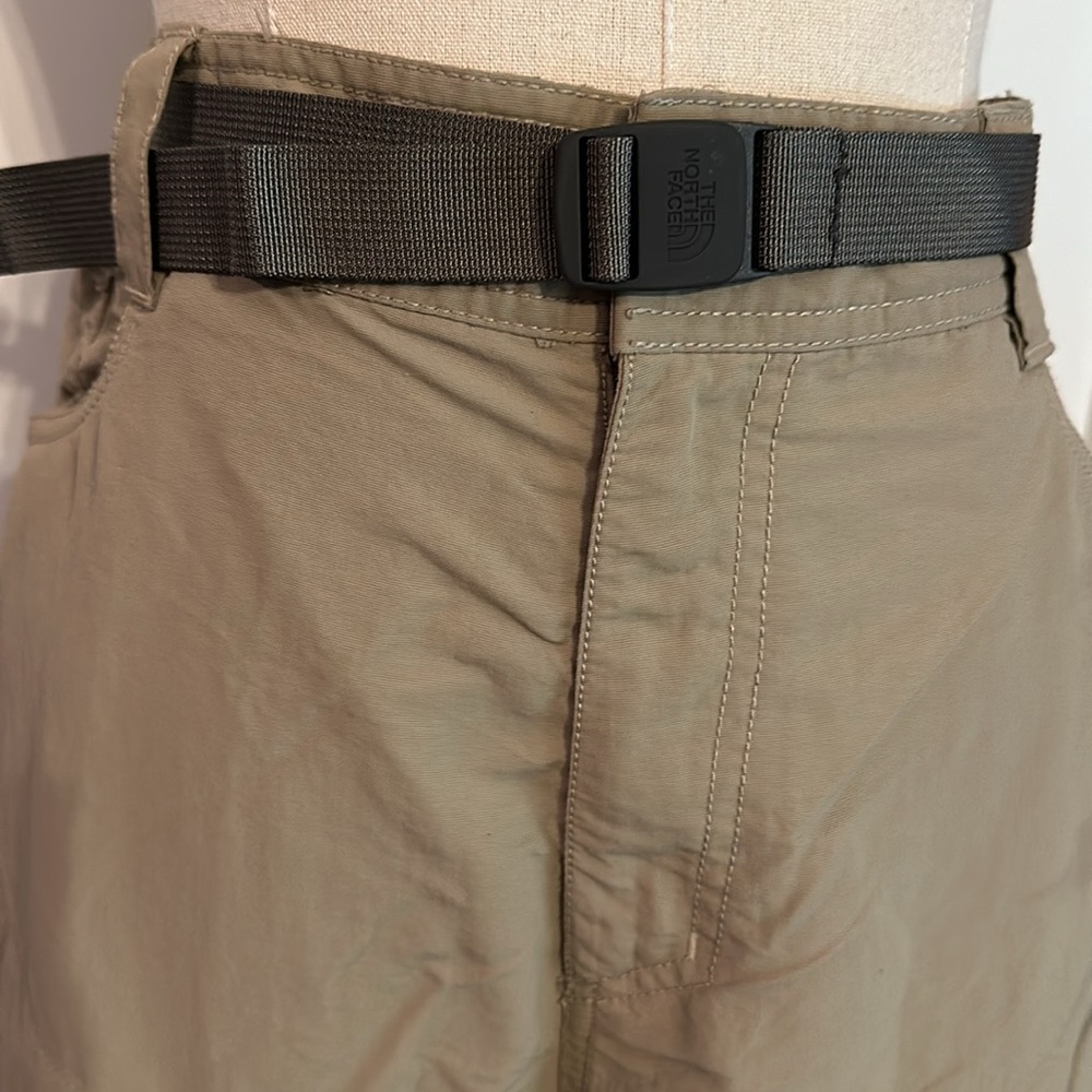 The North Face men’s Paramount Trail khaki tan zipper convertible L nylon pants - Picture 7 of 16